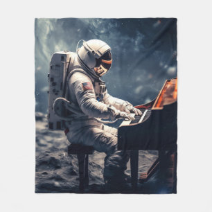 Symfonie voor de sterren   Piano op de maan Fleece Deken