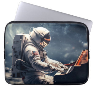 Symfonie voor de sterren Piano op de maan Laptop Sleeve