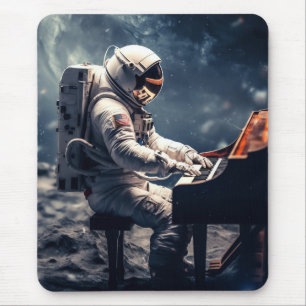 Symfonie voor de sterren Piano op de maan Muismat