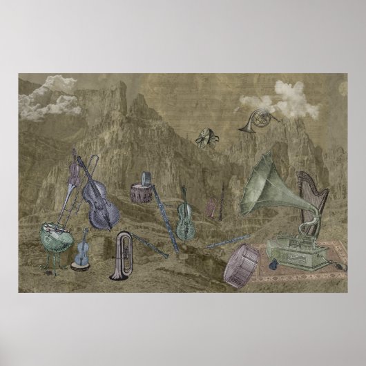 Symfonische gebergten poster (Voorkant)