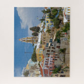 Symi Architectuur Greek Island Puzzle Legpuzzel (Verticaal)