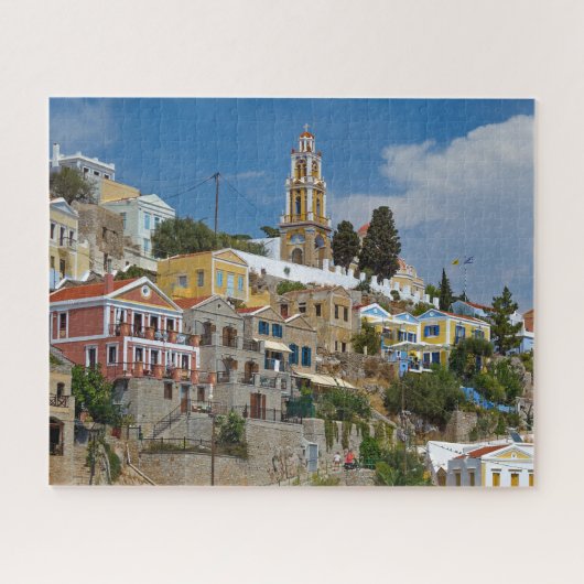 Symi Architectuur Greek Island Puzzle Legpuzzel (Horizontaal)