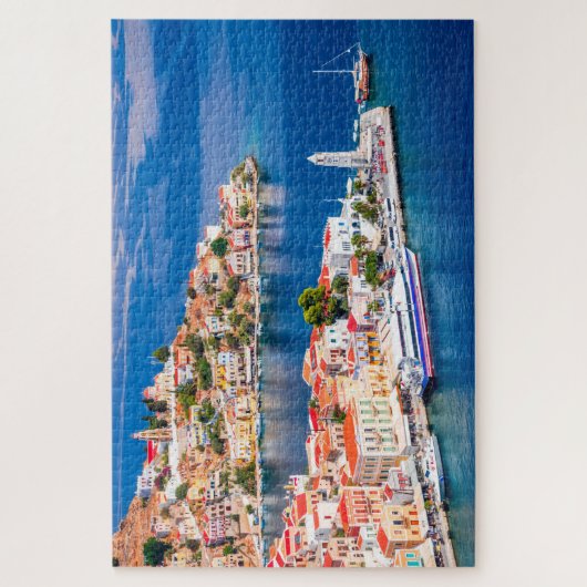 Symi eiland in Griekenland Legpuzzel (Verticaal)