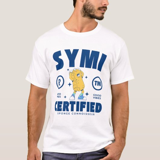Symi: gecertificeerd sponzendeskundige t-shirt (Voorkant)