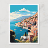 Symi Griekenland Beroemde reisplekken Briefkaart (Voorkant)