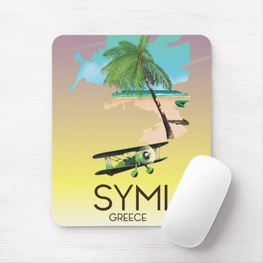 Symi Griekenland reisposter Muismat (Met muis)