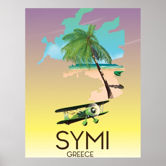 Symi Griekenland reisposter Poster (Voorkant)