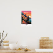 Symi Griekenland Reisprint Poster (Keuken)