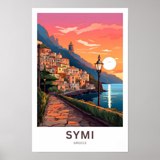 Symi Griekenland Reisprint Poster (Voorkant)