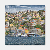 Symi, Grieks cityscape Magneet (Voorkant)