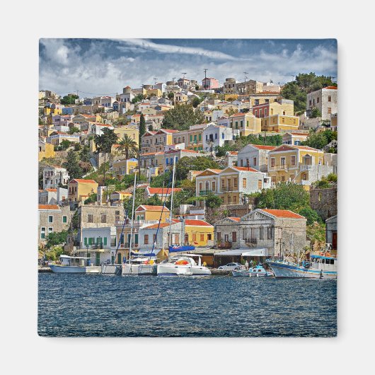 Symi, Grieks cityscape Magneet (Voorkant)
