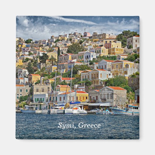 Symi, Grieks cityscape Magneet (Voorkant)