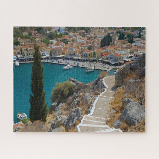 Symi Grieks eiland Puzzle Legpuzzel (Horizontaal)