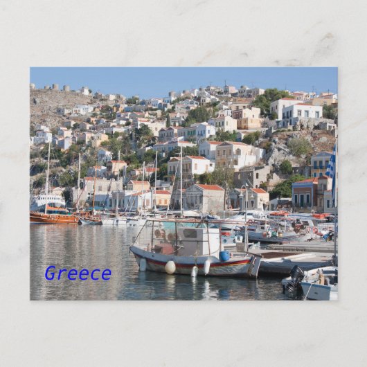 Symi in het Briefkaart Griekenland (Voorkant)