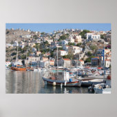 Symi in het Poster Griekenland (Voorkant)