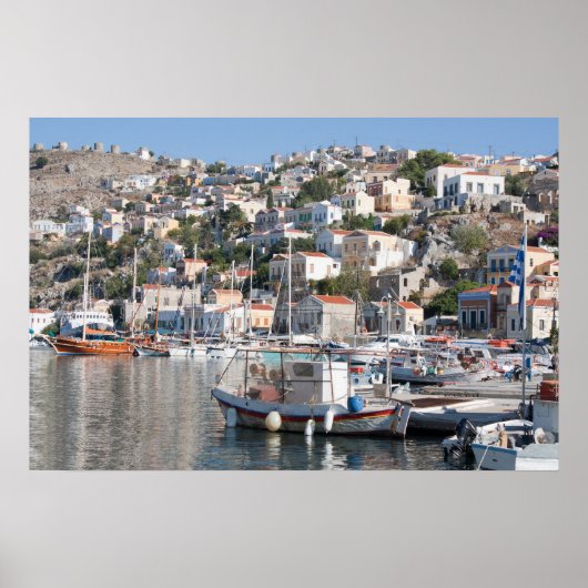 Symi in het Poster Griekenland (Voorkant)