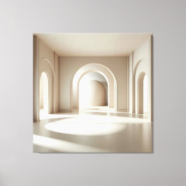 Symmetric Arch Cylinder Canvas Afdruk
