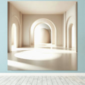 Symmetric Arch Cylinder Canvas Afdruk (Insitu (Houten vloer))