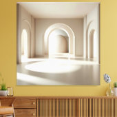 Symmetric Arch Cylinder Canvas Afdruk (Insitu (Woonkamer))