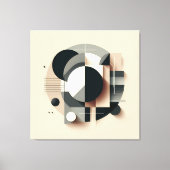 Symmetric Dimensional Geometry Canvas Afdruk (Voorkant)