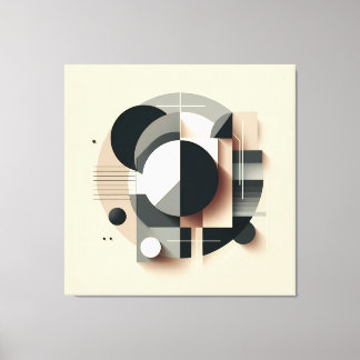 Symmetric Dimensional Geometry Canvas Afdruk