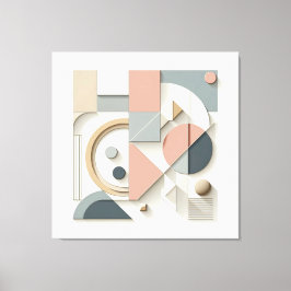 Symmetric Shape Ensemble Canvas Afdruk