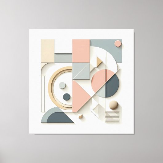 Symmetric Shape Ensemble Canvas Afdruk (Voorkant)