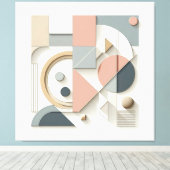 Symmetric Shape Ensemble Canvas Afdruk (Insitu (Houten vloer))