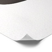 Symmetrical Abstract Portrait in Ochre and Slate Poster (Hoek)