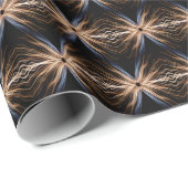 Symmetrical Burst of Light On Black Cadeaupapier (Rol Hoek)