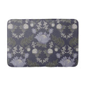 Symmetrical dark purple floral pattern badmat (Voorkant)