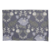Symmetrical dark purple floral pattern kussensloop (Voorkant-Links)