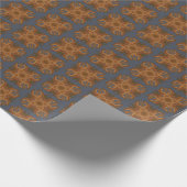 Symmetrical Line Drawing With Earth Tone Colors Cadeaupapier (Hoek)