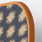 Symmetrical Line Drawing With Earthy Brown Colors Pickleball Paddle (Links Detail)