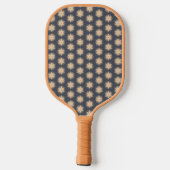 Symmetrical Line Drawing With Earthy Brown Colors Pickleball Paddle (Achterkant)