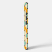 Symmetrical retro pattern with interlocking teal Case-Mate iPhone case (Achterkant / Links)