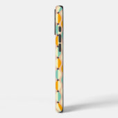 Symmetrical retro pattern with interlocking teal Case-Mate iPhone case (Achterkant / Links)
