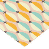 Symmetrical retro pattern with interlocking teal korte tafelloper (Hoek)