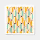 Symmetrical retro pattern with interlocking teal servet (Voorkant)