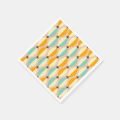 Symmetrical retro pattern with interlocking teal servet (Hoek)