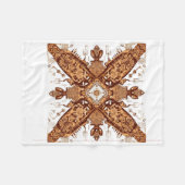 Symmetrical Tech Totem Fleece Deken (Voorkant (Horizontaal))