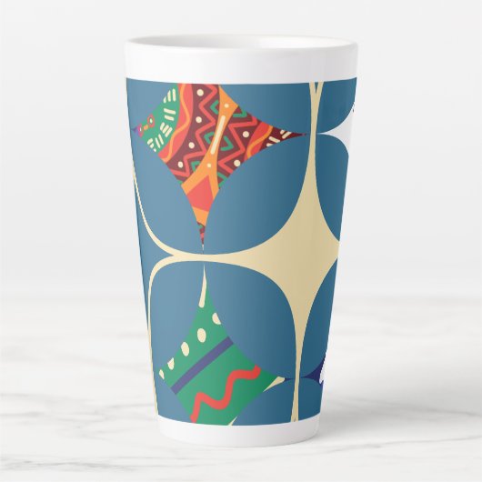 Symmetrie in Natuur Latte Mok (Voorkant)