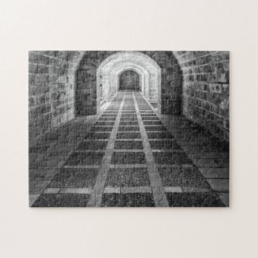Symmetrie in zwart-wit legpuzzel (Horizontaal)