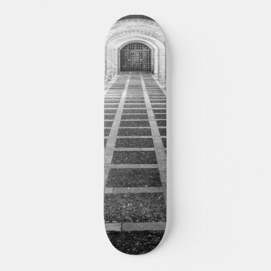 Symmetrie in zwart-wit persoonlijk skateboard (Voorkant)