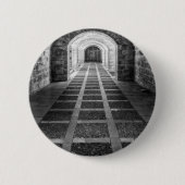 Symmetrie in zwart-wit ronde button 5,7 cm (Voorkant)