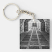 Symmetrie in zwart-wit sleutelhanger (Voorkant)