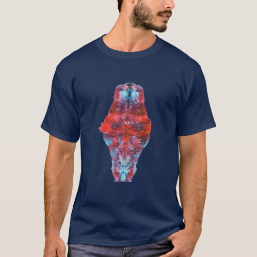 Symmetrie kleurrijke Abstracte vouwverf door Karee T-shirt (Voorkant)