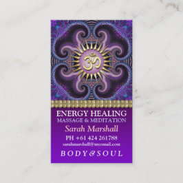 Symmetrie OM Yoga Meditation Visitekaartje