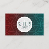 symmetrie punch card klantenkaartje (Achterkant)