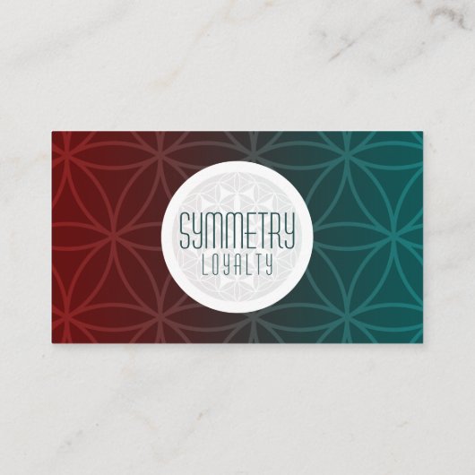 symmetrie punch card klantenkaartje (Achterkant)